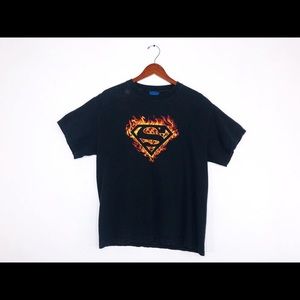 Vintage Superman Flame Logo